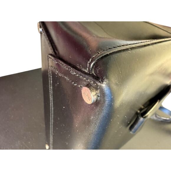 Salvatore Ferragamo Vintage Top Handle Bag in Black w/Silver Hardware - Picture 10 of 16